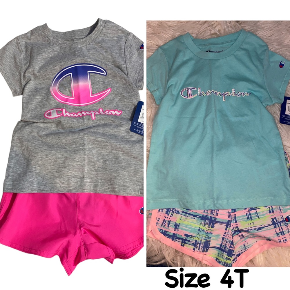TWO Girls 2pc Champion set 4T